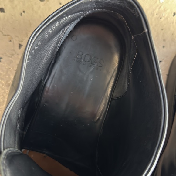 BOSS by HUGO BOSS Black Leather Boots Men’s - Picture 3 of 10